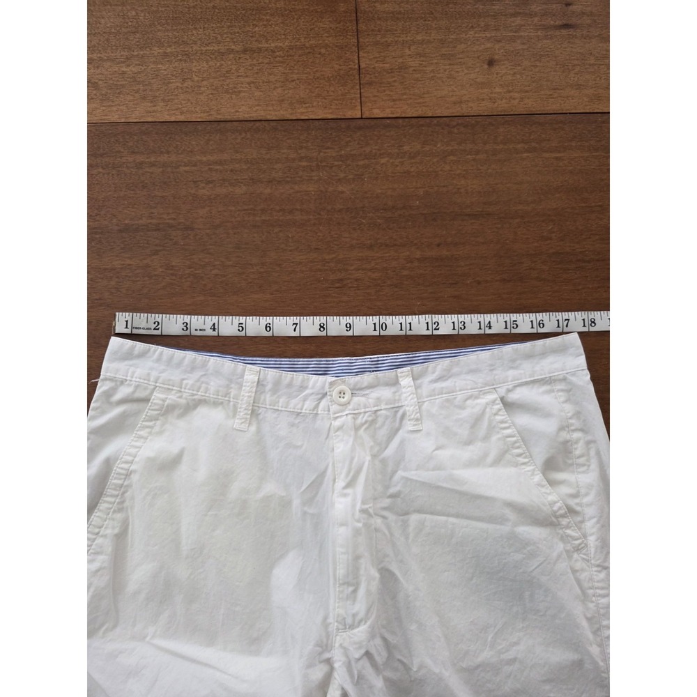 United Colors Of Benetton Flat Front Pants Men's 34/36X34 White L/xl Nautical - Picture 3 of 11
